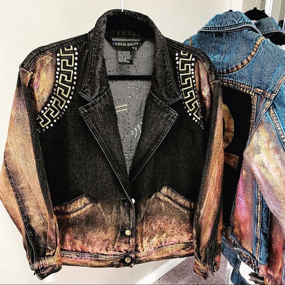 MANDALA STUDDED 1990’S VINTAGE TRUCKER JACKET - Picture 7 of 16